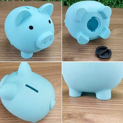 Kids saving piggy bank