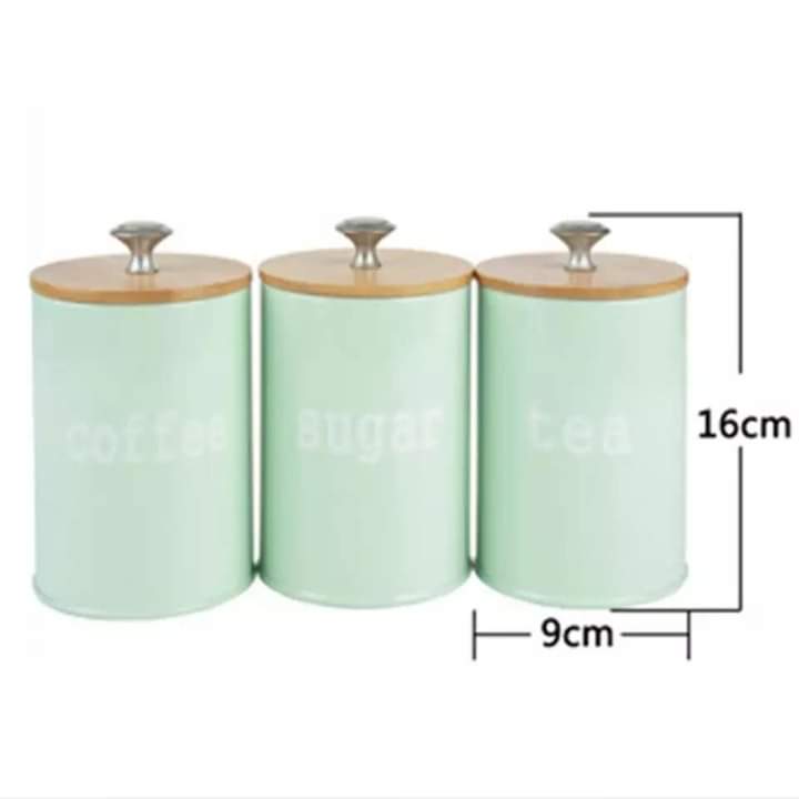 3pc set alloy cannisters