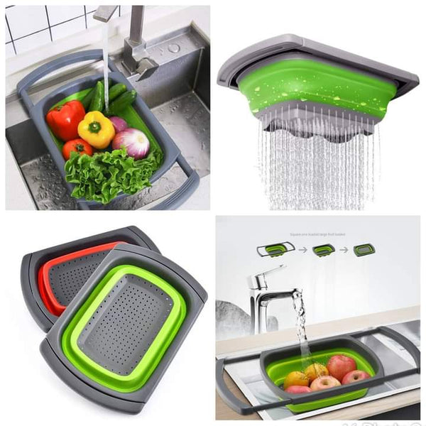 Rectangular Collapsible Over the Sink Colander