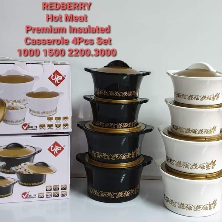 4set metallic insulated hotpots