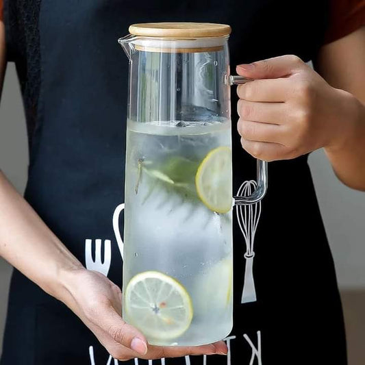 Clear  glass with handle