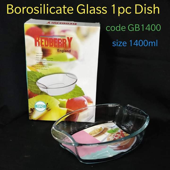 Redberry borosilicate  glass bowl