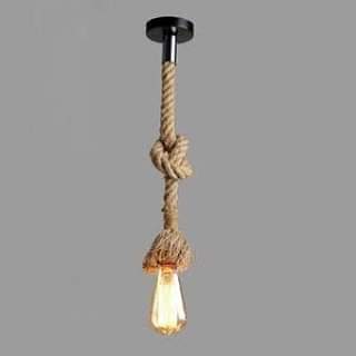 Antique, Rustic, Farmhouse Rope light with 1 bulb