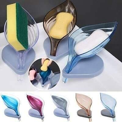 Leaf shape soap holder