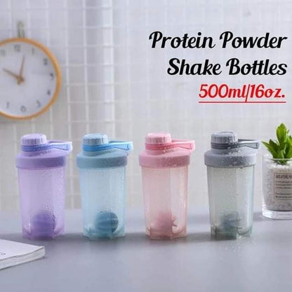 Gym sports protein shaker bottles