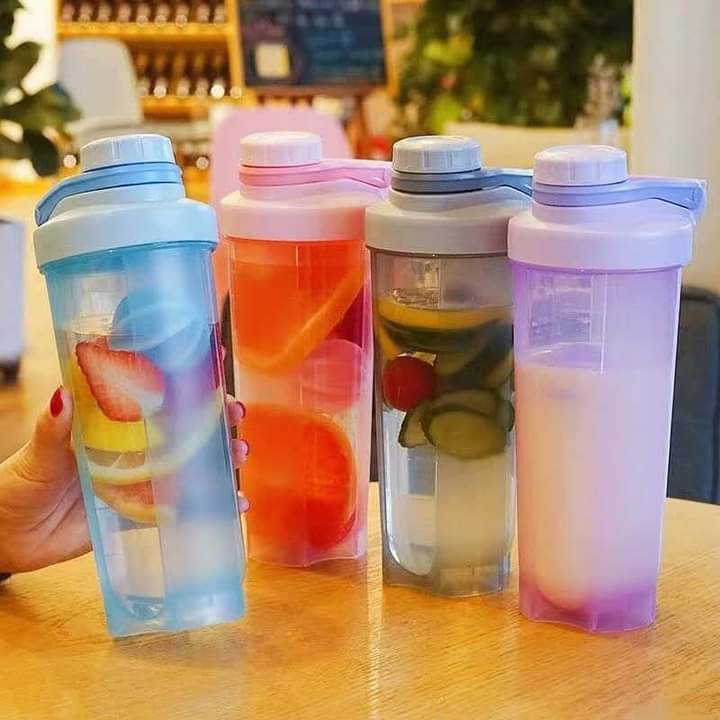 Gym sports protein shaker bottles