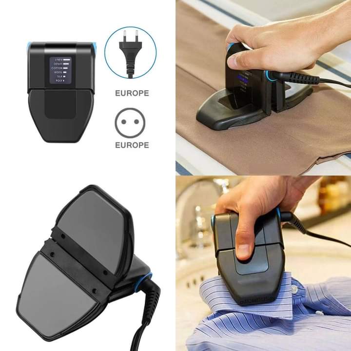 Foldable travel iron