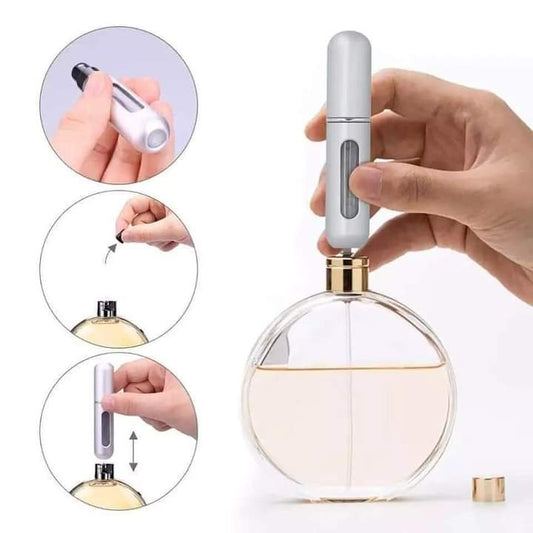 Refillable perfume spray bottle