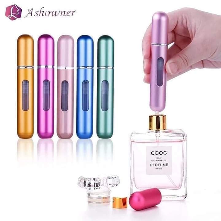 Refillable perfume spray bottle