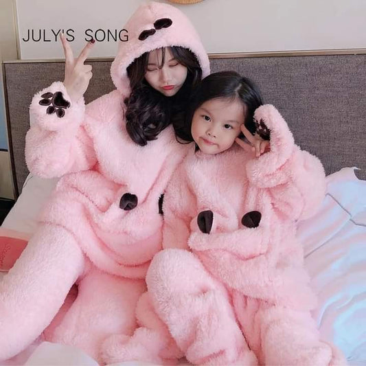 July Winter Daughter Mother  Flannel Pajamas