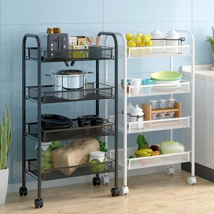 4 Tier Multipurpose Metallic Trolley