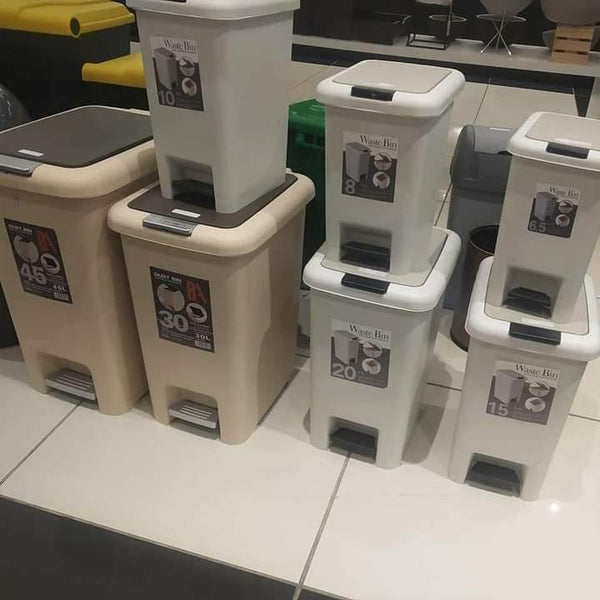 2 in 1 Pedal and Push Button Dustbin