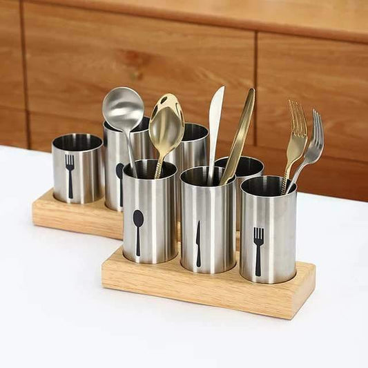 Kitchen cutlery storage container