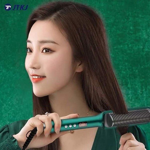 Digital Electric Straightening Hot Comb for All Hair Textures