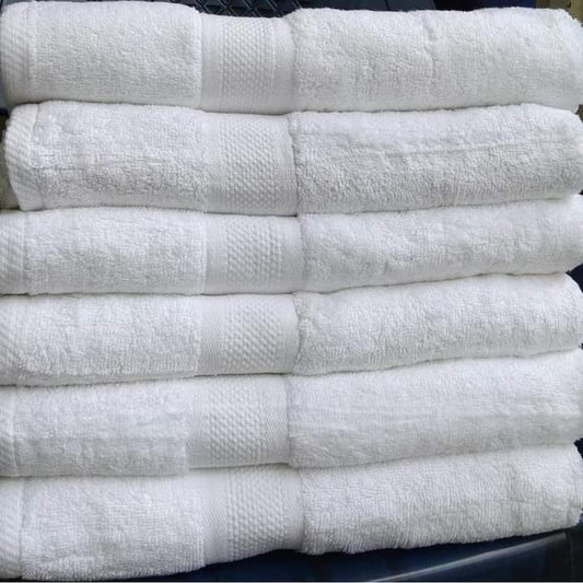 White cotton towels