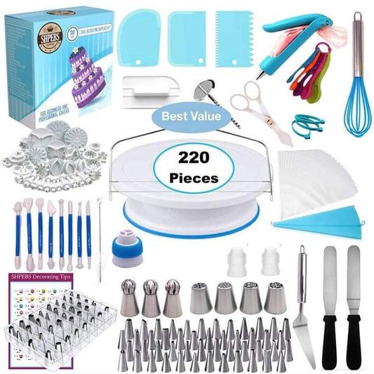 220  Piece cake decorating set