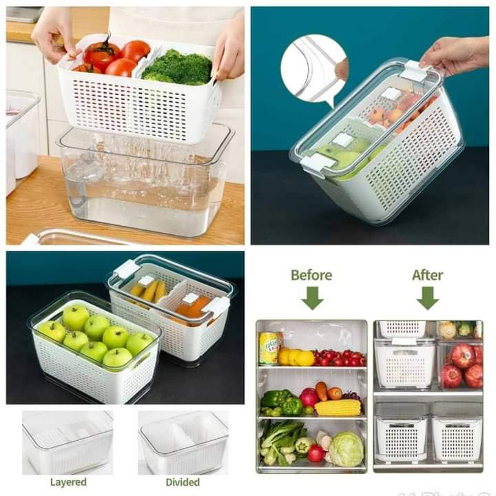 Fruits Storage Draining Container