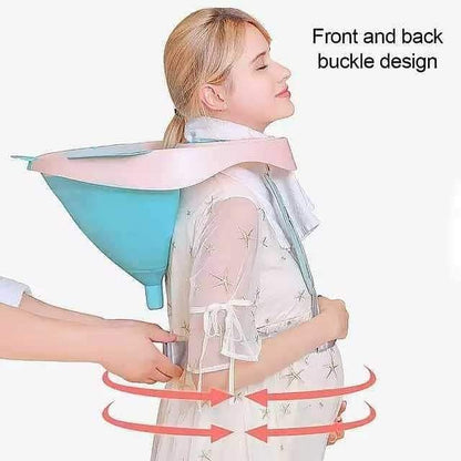 Foldable hair wash/rinse basin