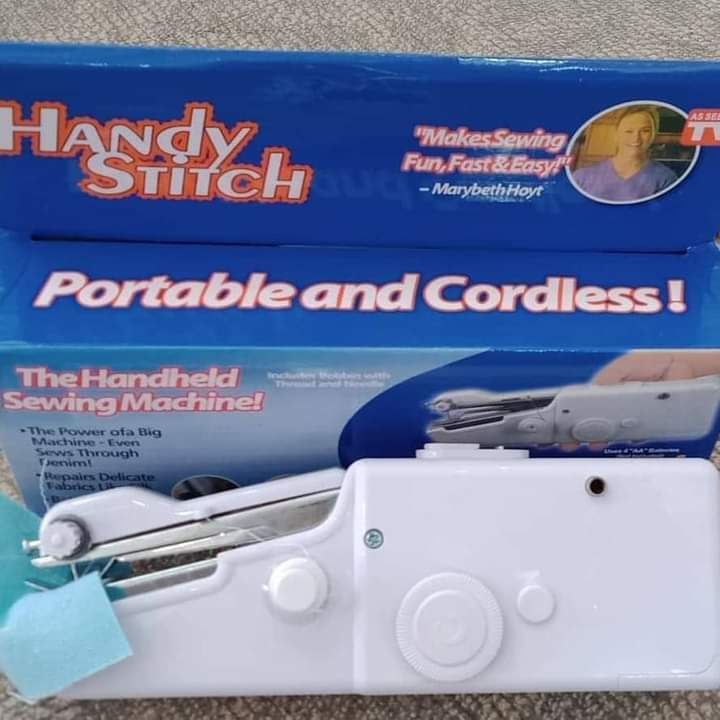 Portable hand held sewing machine