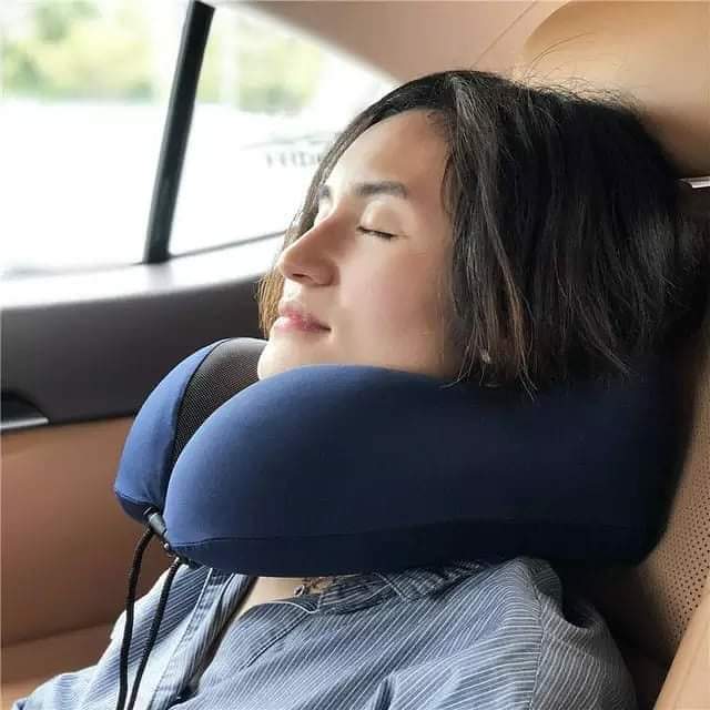 Memory foam travel neck pillow