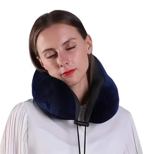 Memory foam travel neck pillow