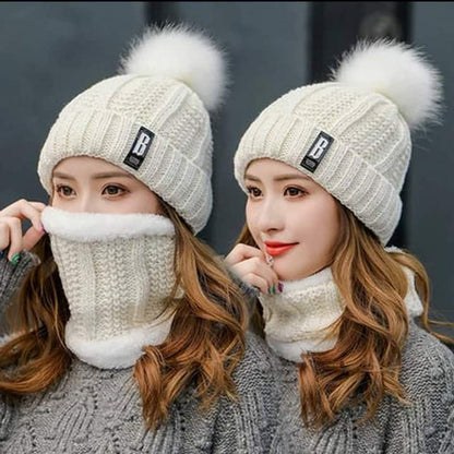 2pc Set - Hat & Neck shawl