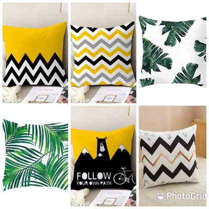 Cushion cover plus throw pillow