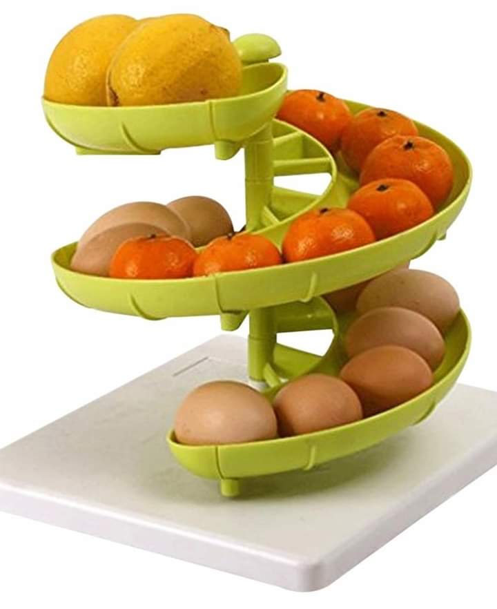 Sliding Spiral egg / fruits organizer