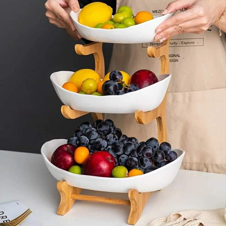 3- Tier luxurious candy/ fruit rack white