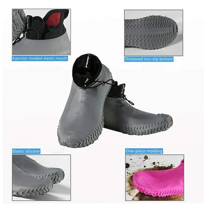 Silicone reusable mud rain shoes cover BlackNov