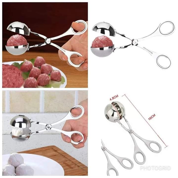 Stainless meat ball shaper