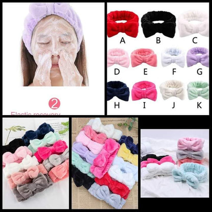 Coral fleece bowknot headbands