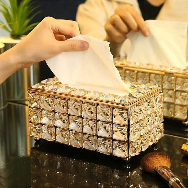 Rhinestone crystal serviette holder