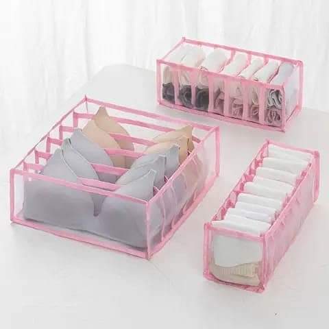 3Pcs Underwear Bra Organizer