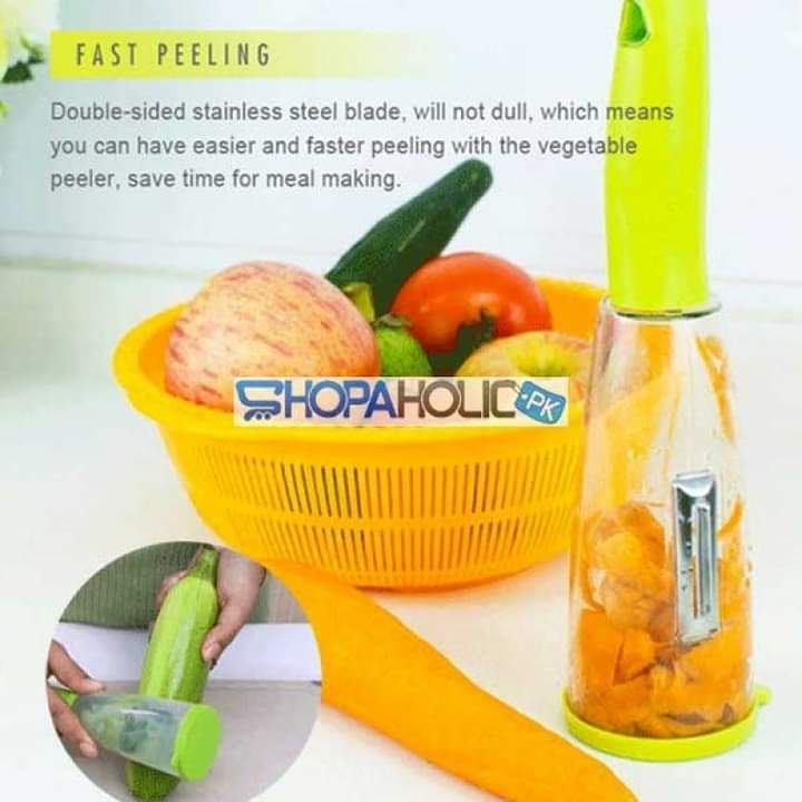 Stainless Steel Multi-functional Storage Peeler