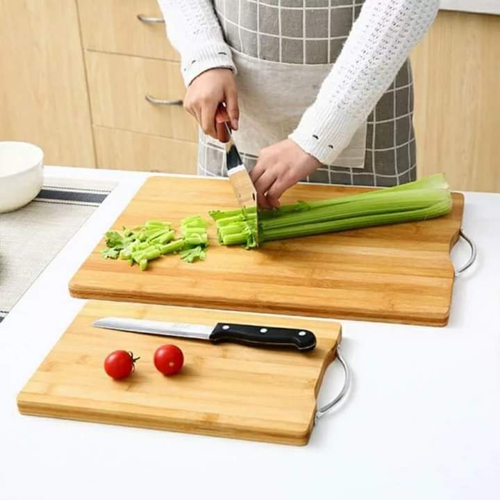 Large wooden chopping board