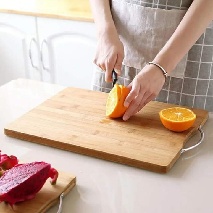 Large wooden chopping board