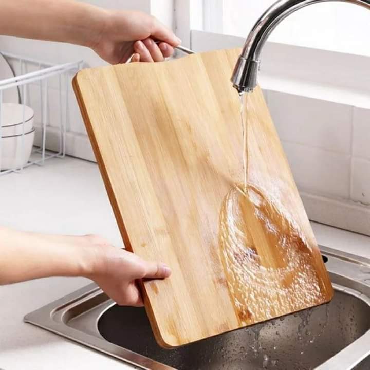 Large wooden chopping board