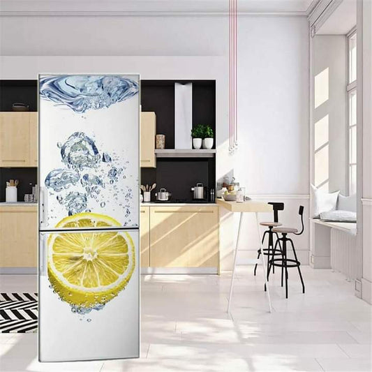 3D fridge adhesive wall paper