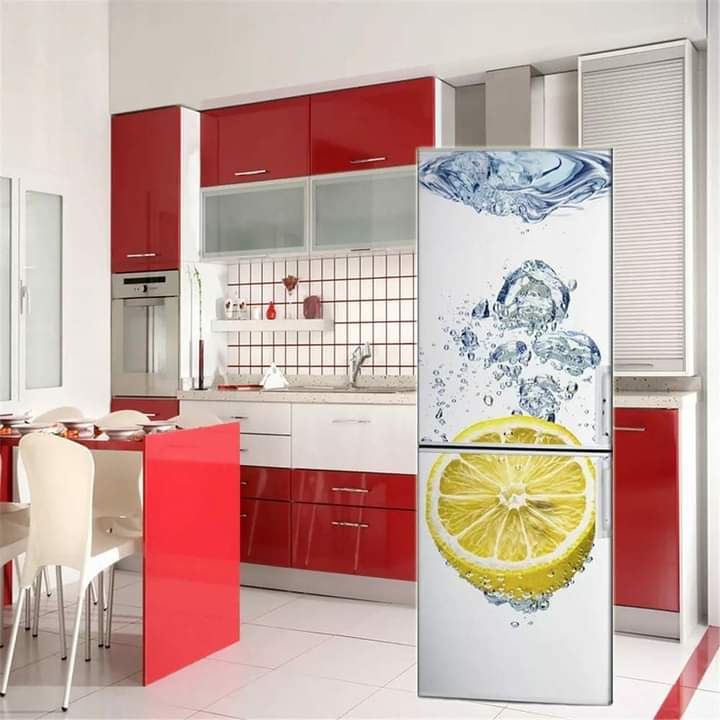 3D fridge adhesive wall paper