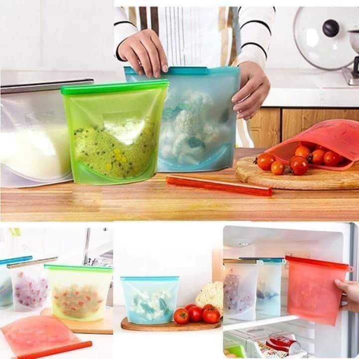 Silicon ziplock fridge bags