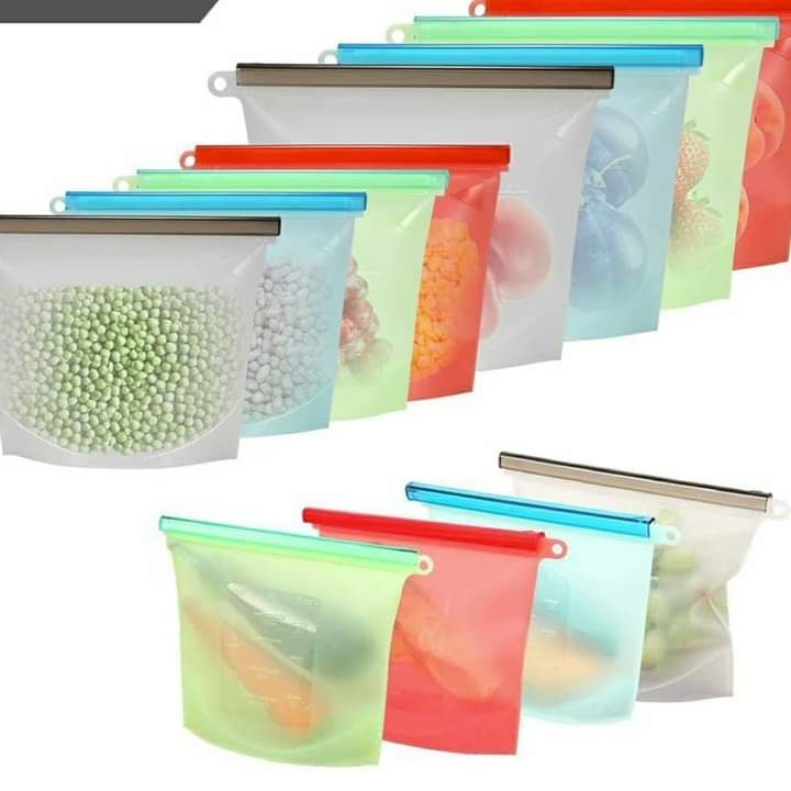 Silicon ziplock fridge bags