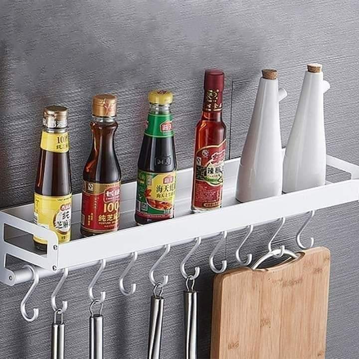 Aluminium floating kitchen shelf