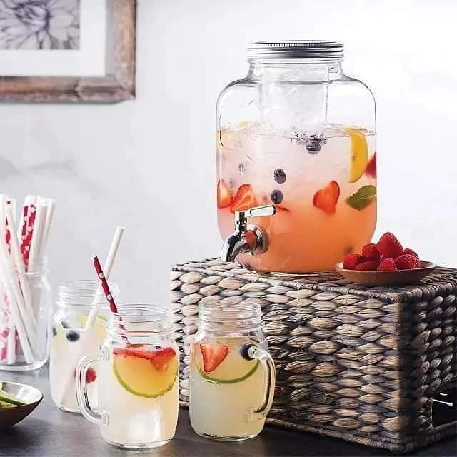 Glass Juice Dispenser