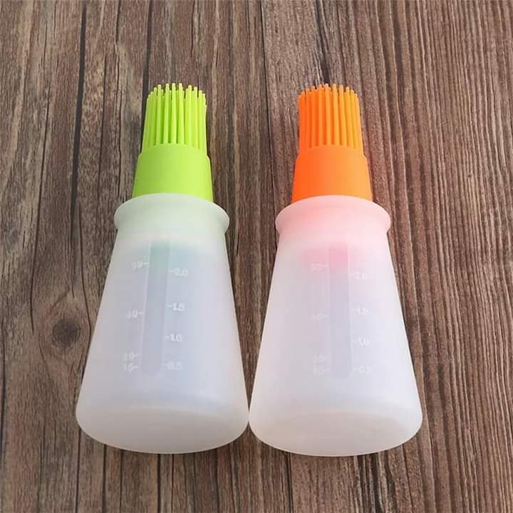 Silicone oil bottle brush