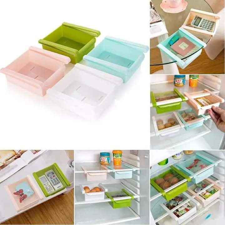 Mini ABS Slide Kitchen Fridge Space  rack -3pc set