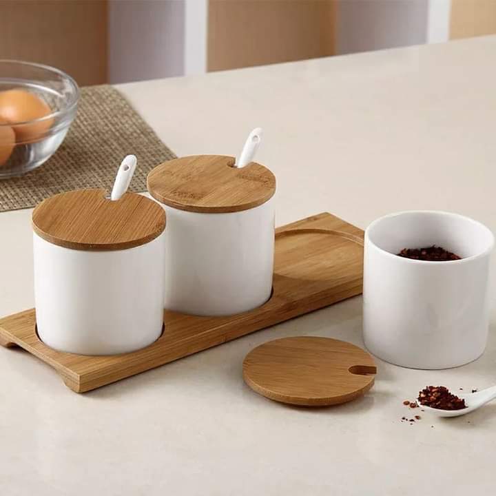 3pc Ceramic Cannisters