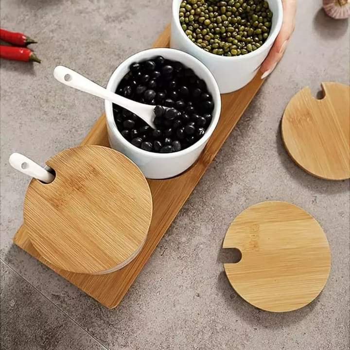 3pc Ceramic Cannisters