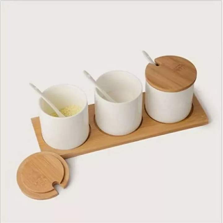 3pc Ceramic Cannisters