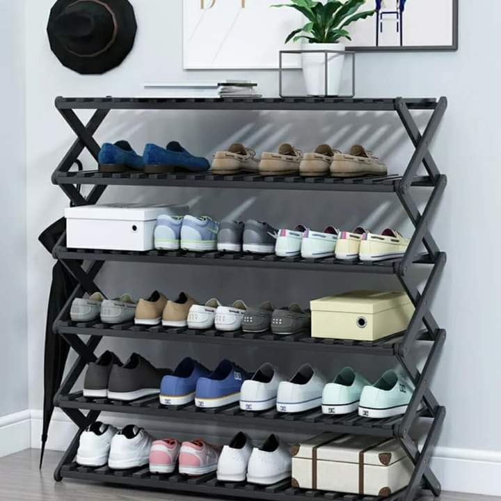 6-Tier Bamboo Shoe Rack stand